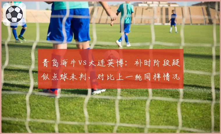 青岛海牛vs大连英博：补时阶段疑似点球未判，对比上一轮同样情况判罚截然不同引质疑