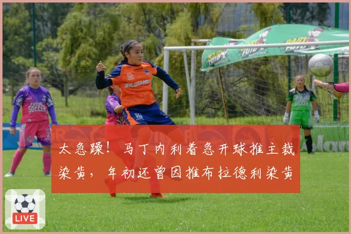 太急躁!马丁内利着急开球推主裁染黄,年初还曾因推布拉德利染黄